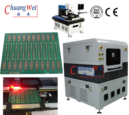UV Laser High precision CCD Automatic Positioning Flex PCB Depanelize,CWVC-5L