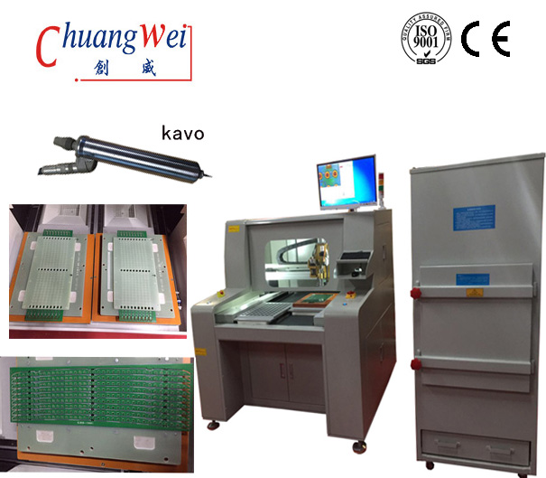 Dual workstation with nest fixture or pin fixture PCB Routing Machine - Printed Circuit Board Routing Machine,CW-F04