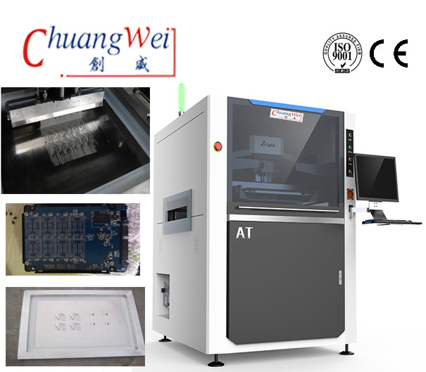 Online Auto Solder Paste SMT Screen Printing,CW-AT