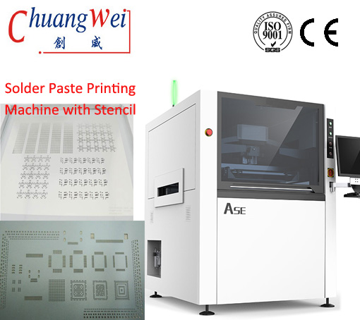 Auto SMT Stencil Printer Solder Paste Printing Machine for PCB,CW-ASE